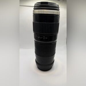 Black Camera Lens insulated cup /mug travel